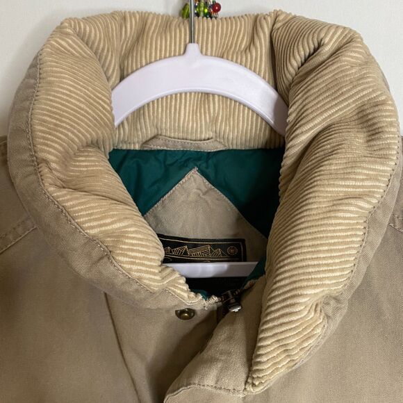 VTG Eddie Bauer Quilt Lined Goose Down Vest Canvas Field Chore Hunting Mens M - Picture 3 of 16